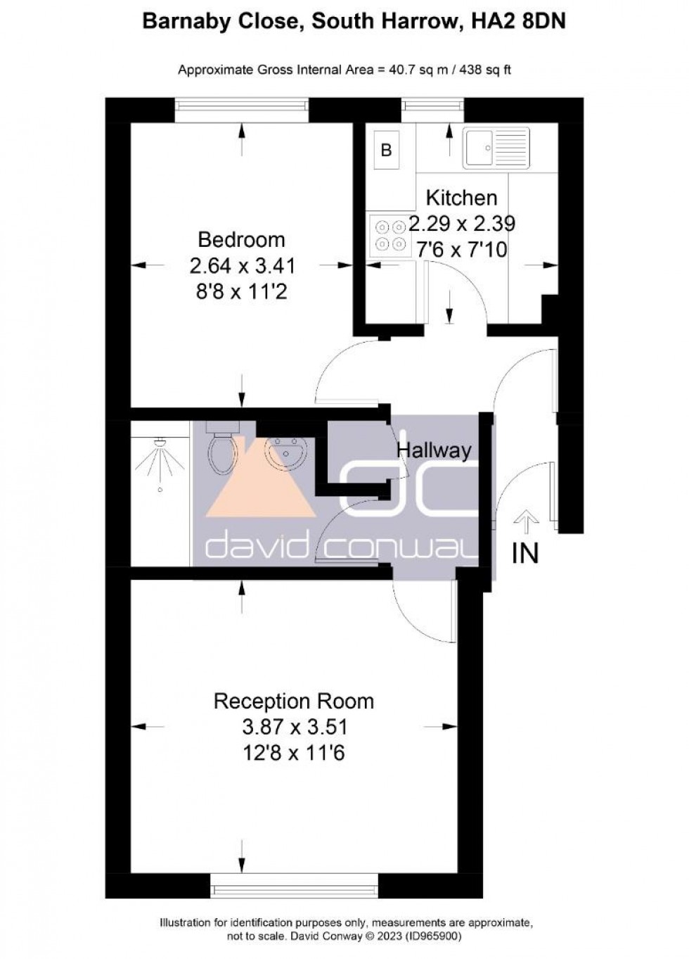 Floorplan for Barnaby Close, Harrow, HA2 8DN