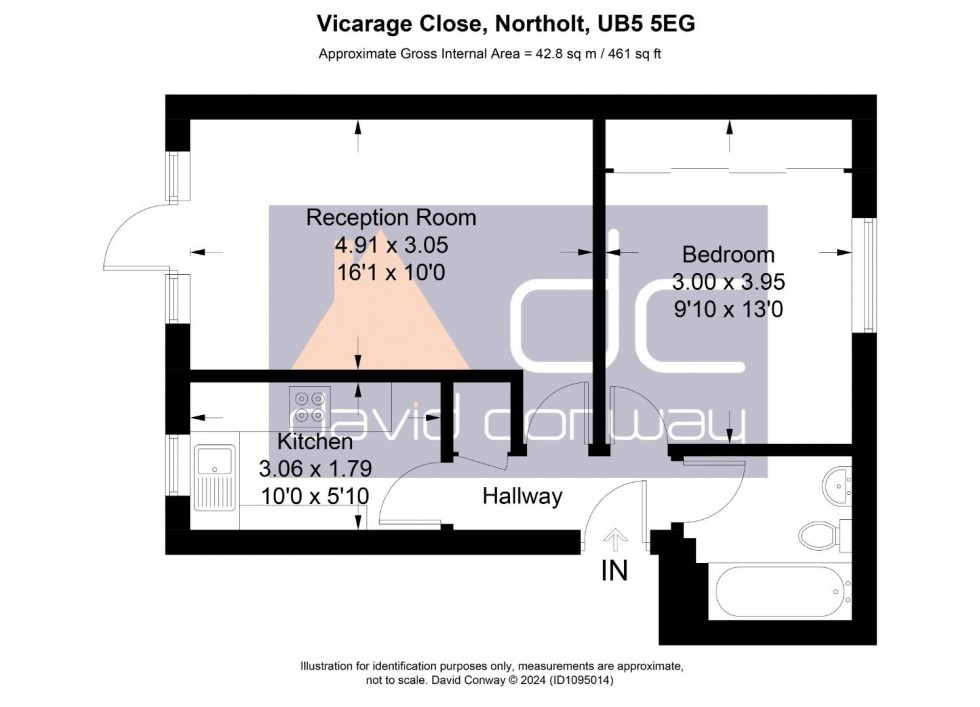 Floorplan for Vicarage Close, Northolt, UB5 5EG