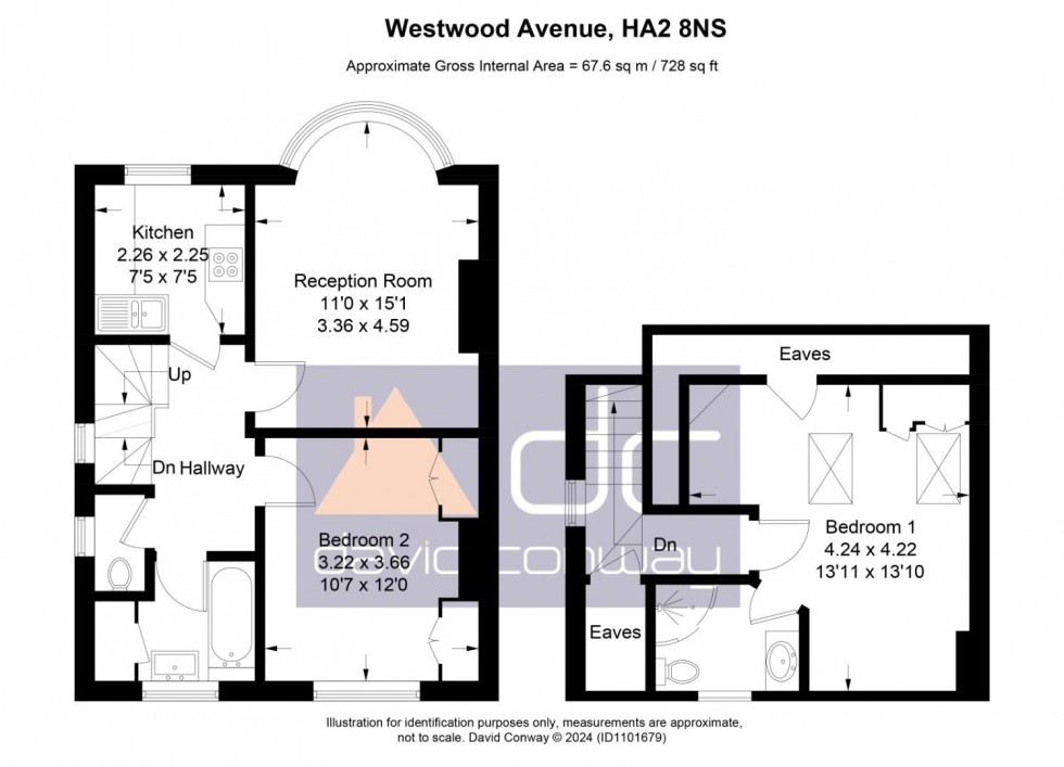 Floorplan for Westwood Avenue, Harrow, HA2 8NS