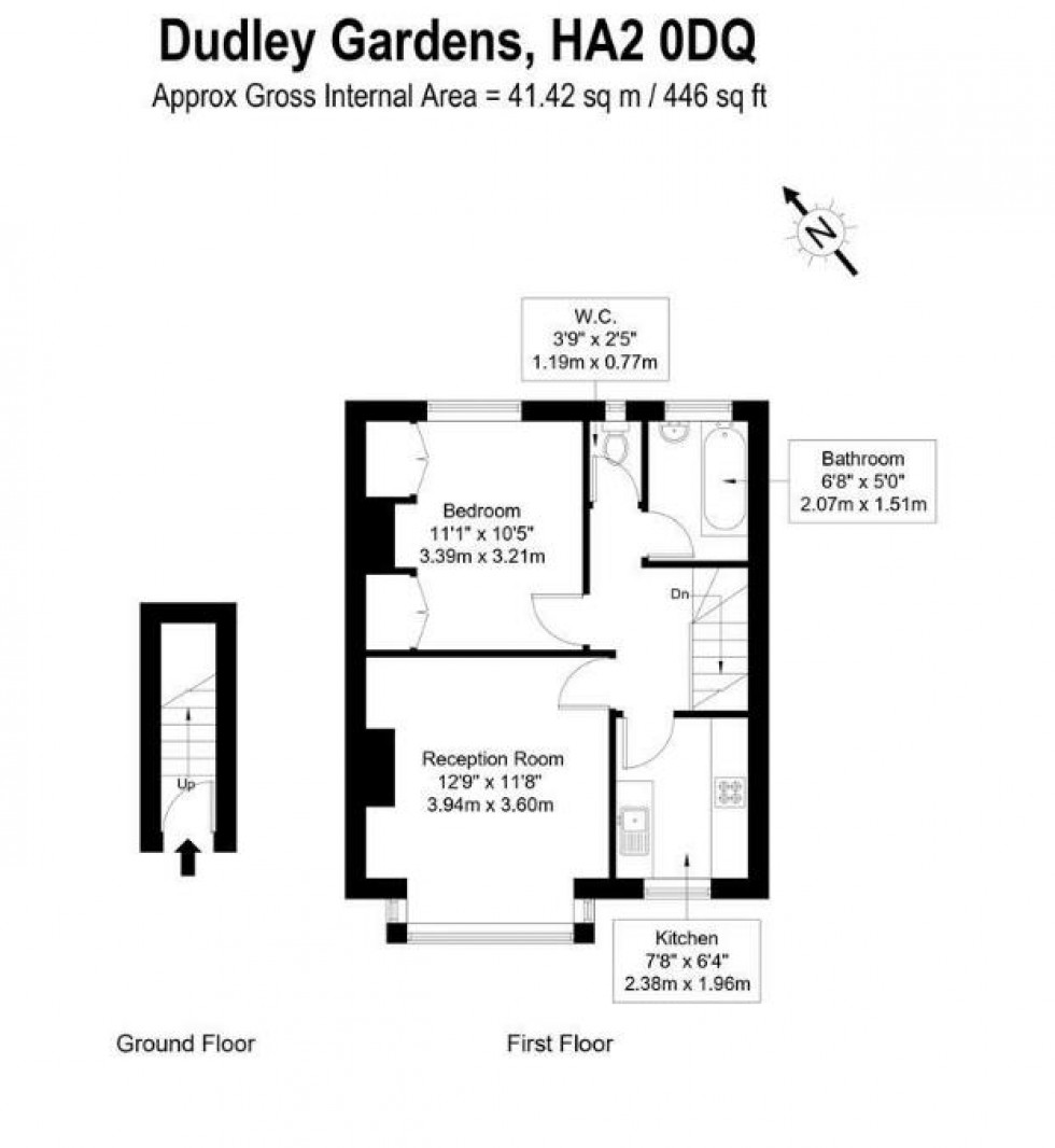 Floorplan for Dudley Gardens, Harrow, HA2 0DQ