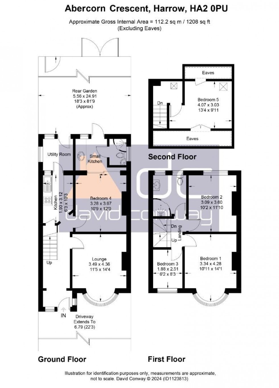 Floorplan for Abercorn Crescent, Harrow, HA2 0PU