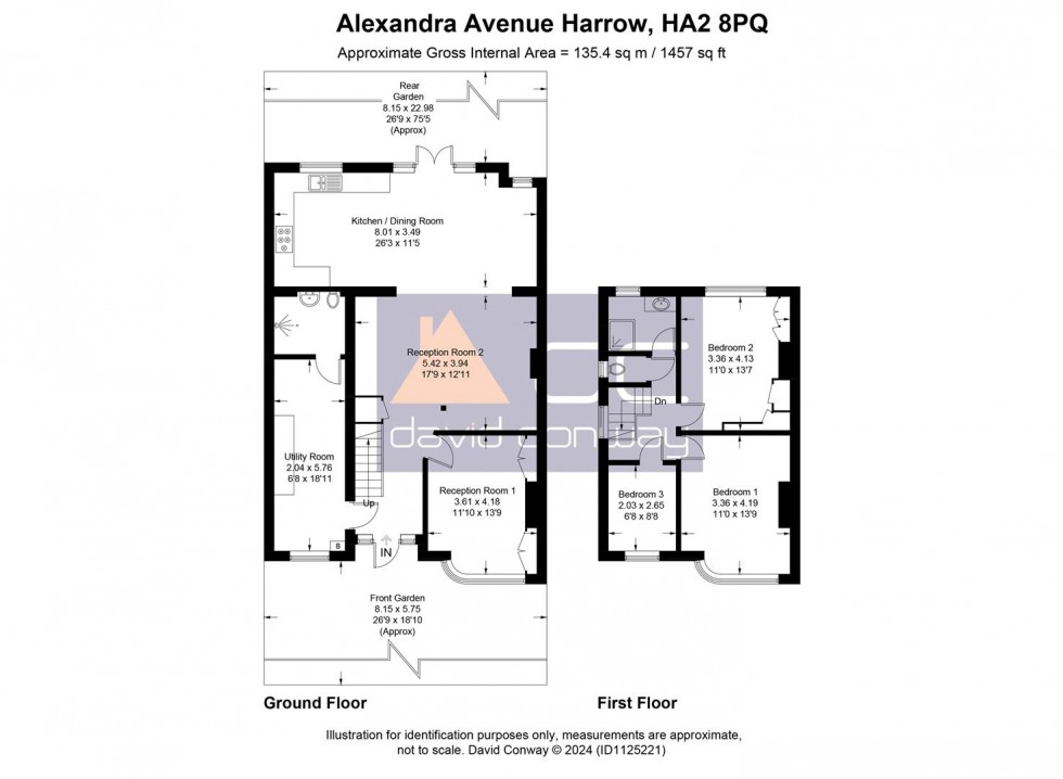 Floorplan for Alexandra Avenue, Harrow, HA2 8PQ