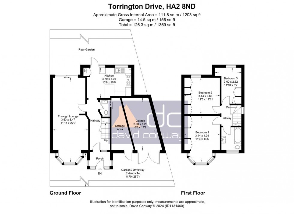 Floorplan for Torrington Drive, Harrow, HA2 8ND