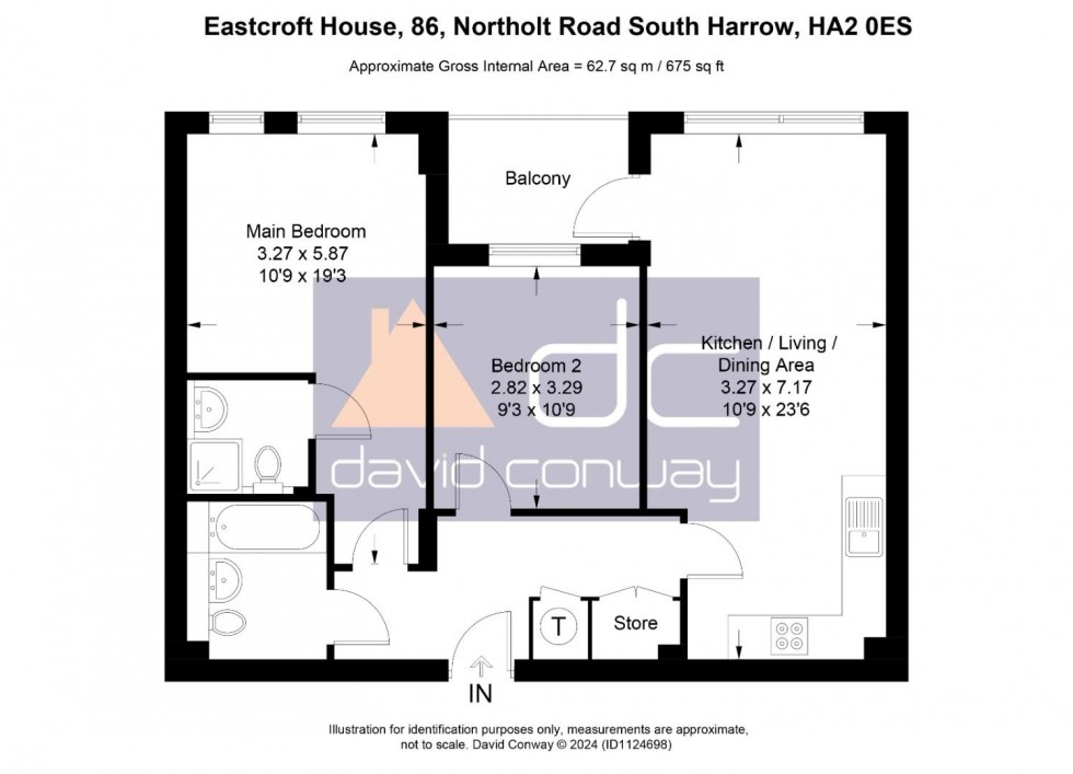 Floorplan for Eastcroft House, Northolt Road, South Harrow, HA2 0ES