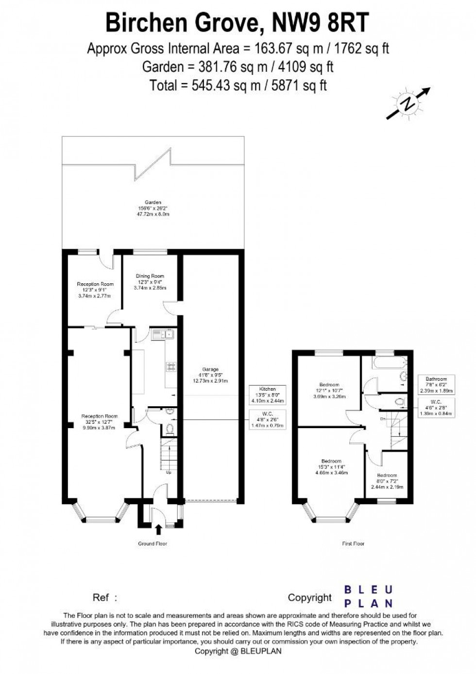 Floorplan for Birchen Grove, Wembley, NW9 8RT