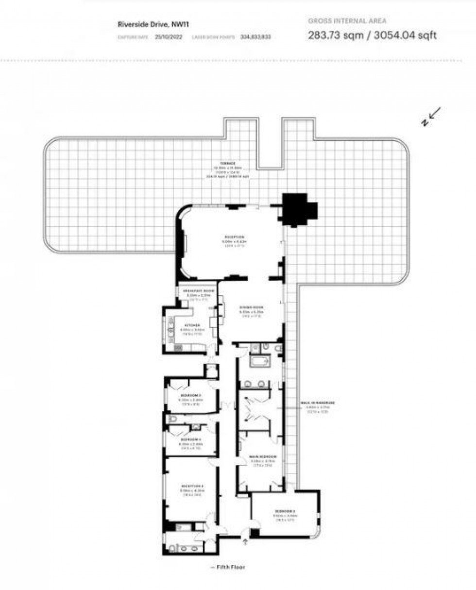 Floorplan for Riverside Drive, Golders Green Road, NW11 9PX