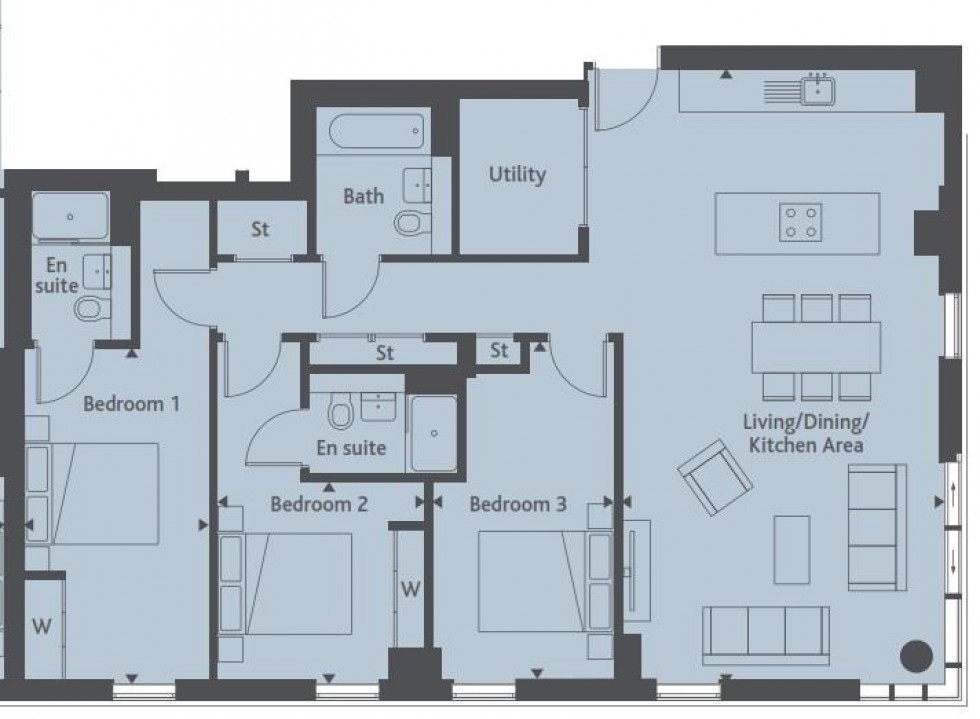 Floorplan for The Clarendon, Clarendon Road, Watford, WD17 1JA