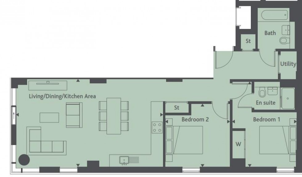 Floorplan for The Clarendon, Clarendon Road, Watford, WD17 1JA