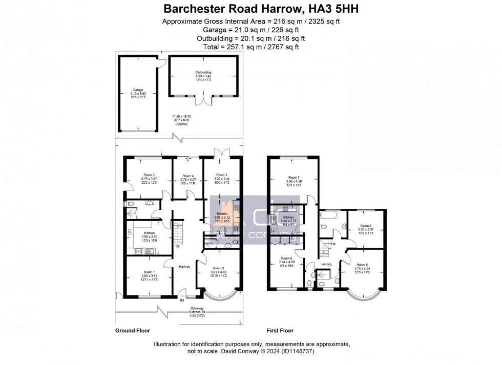 Floorplan for Barchester Road, Harrow, HA3 5HH