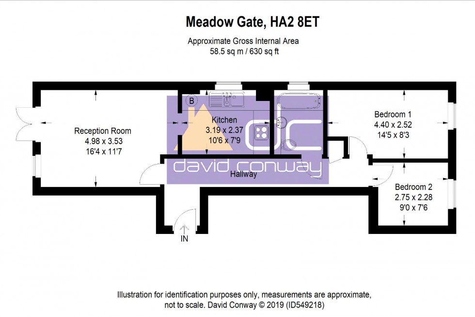 Floorplan for Corbins Lane, Harrow, HA2 8ET