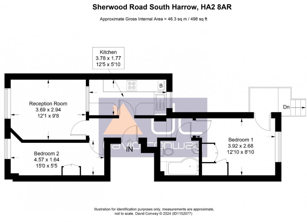 Floorplan for Sherwood Road, South Harrow, HA2 8AR