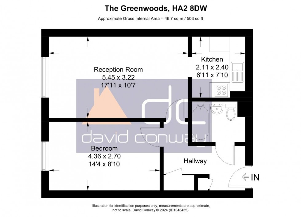 Floorplan for The Greenwoods, Sherwood Road, HA2 8DW