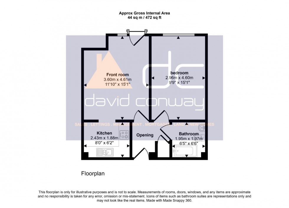 Floorplan for Meadow Gate, Corbins Lane, Harrow, HA2 8ET